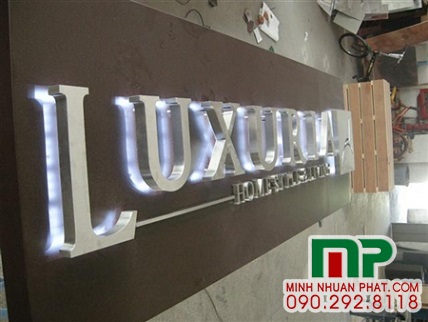 MẪU CHỮ NỔI INOX TRẮNG ĐẸP