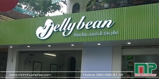 Bảng hiệu quán cafe Jelly Bean