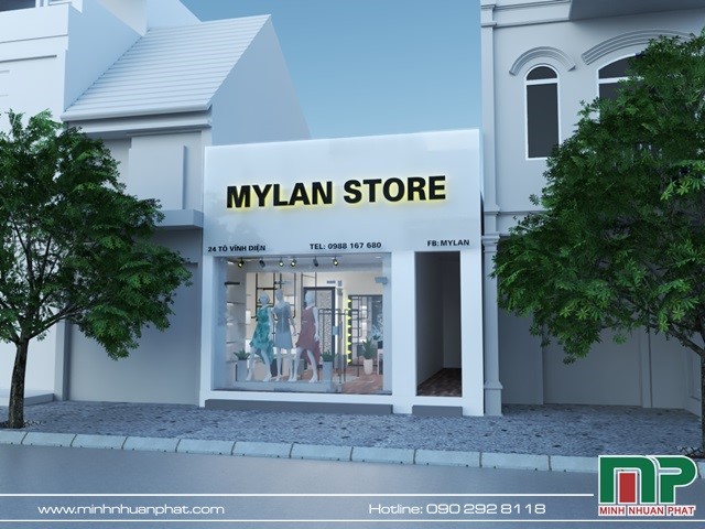 Thiết kế bảng hiệu MyLan Store
